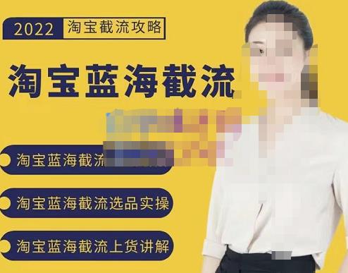 2022淘宝蓝海截流攻略，淘宝蓝海截流选品上货实操讲解安创网-网创项目资源站-副业项目-创业项目-搞钱项目安创网