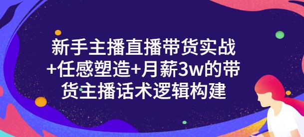 新手主播直播带货实战+信任感塑造+月薪3w的带货主播话术逻辑构建安创网-网创项目资源站-副业项目-创业项目-搞钱项目安创网