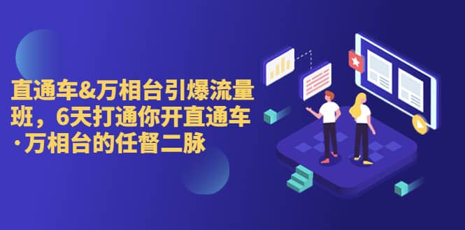 直通车+万相台引爆流量班，6天打通你开直通车·万相台的任督 二脉安创网-网创项目资源站-副业项目-创业项目-搞钱项目安创网