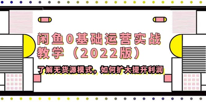 闲鱼0基础运营实战教学（2022版）了解无货源模式，如何扩大提升利润安创网-网创项目资源站-副业项目-创业项目-搞钱项目安创网