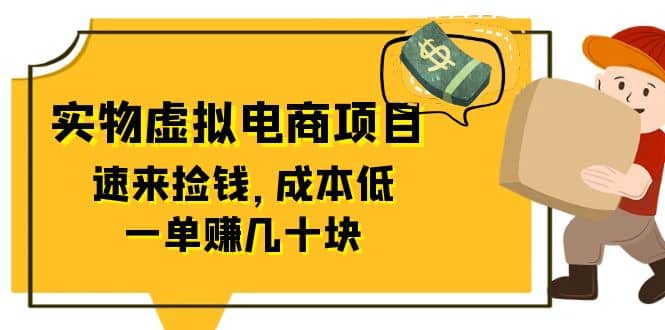 东哲日记：全网首创实物虚拟电商项目，速来捡钱，成本低，一单赚几十块！安创网-网创项目资源站-副业项目-创业项目-搞钱项目安创网