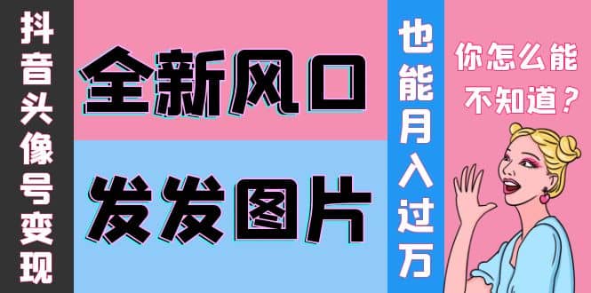 抖音头像号变现0基础教程安创网-网创项目资源站-副业项目-创业项目-搞钱项目安创网