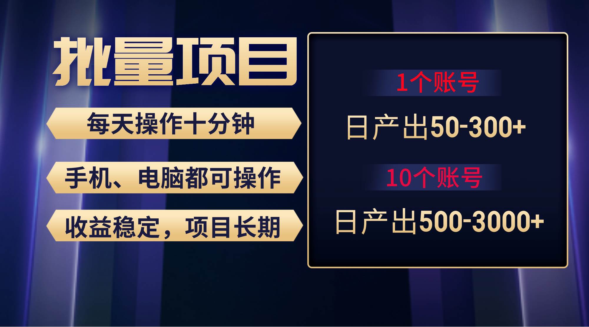 红利项目稳定月入过万，无脑操作好上手，轻松日入300+安创网-网创项目资源站-副业项目-创业项目-搞钱项目安创网