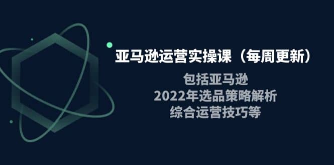 亚马逊运营实操课（每周更新）包括亚马逊2022选品策略解析，综合运营技巧等安创网-网创项目资源站-副业项目-创业项目-搞钱项目安创网