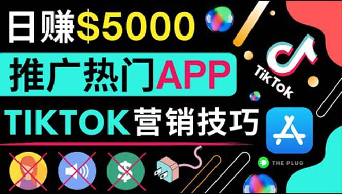 无需露脸，无需录音，无需投资，TIKTOK上传短视频，最高日入5000美元安创网-网创项目资源站-副业项目-创业项目-搞钱项目安创网