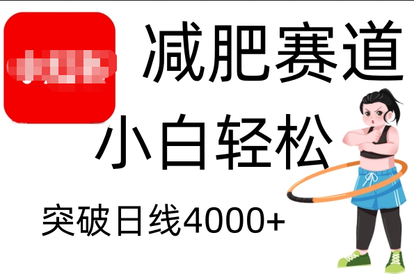 小红书减肥赛道，小白轻松日利润4000+安创网-网创项目资源站-副业项目-创业项目-搞钱项目安创网