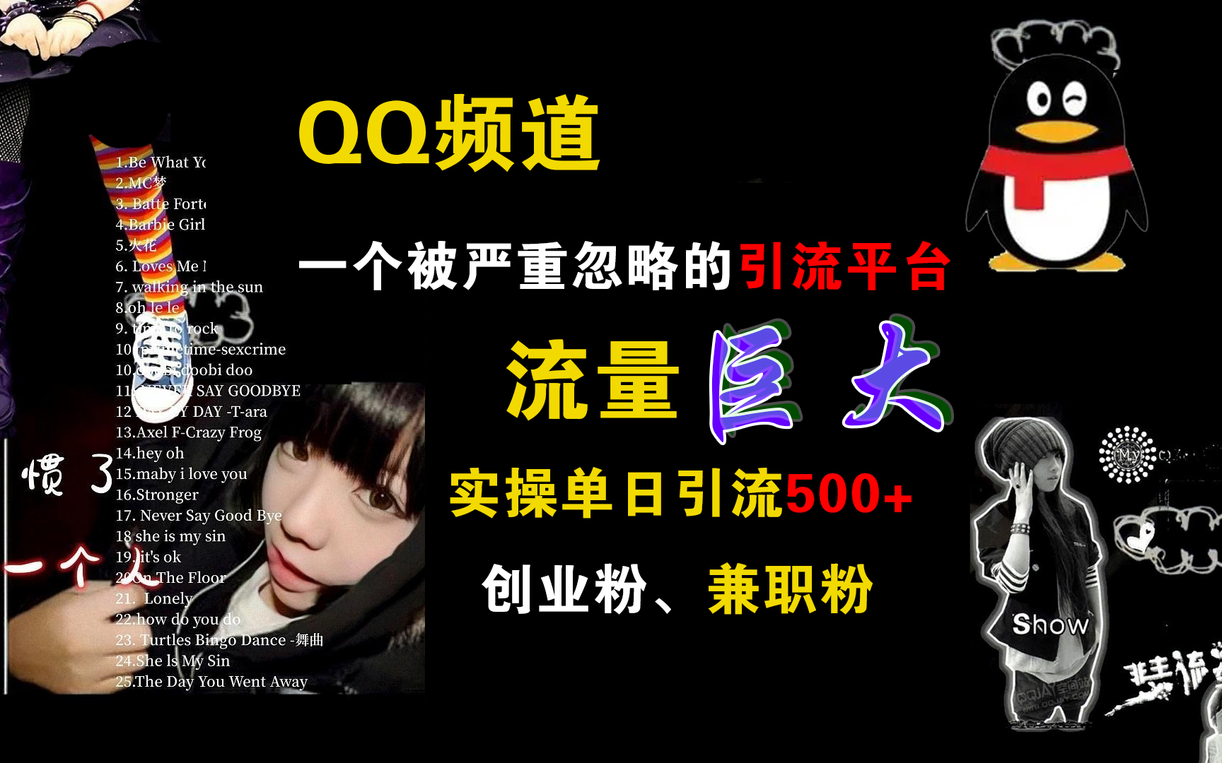 QQ频道，一个被严重忽略的引流平台，流量巨大，实操单日引流500+创业粉、兼职粉安创网-网创项目资源站-副业项目-创业项目-搞钱项目安创网