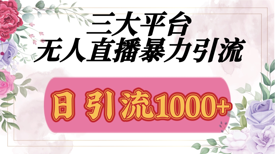 抖音，快手，视频号全平台通用，无人直播引流法，利用图片,模板,整套话术挂机全天支持矩阵操作，无限设备多开，超暴力引流，1000+高质量精准创业粉安创网-网创项目资源站-副业项目-创业项目-搞钱项目安创网