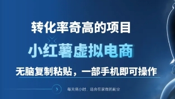 一单49.9，转化率奇高的项目，冷门暴利的小红书虚拟电商安创网-网创项目资源站-副业项目-创业项目-搞钱项目安创网