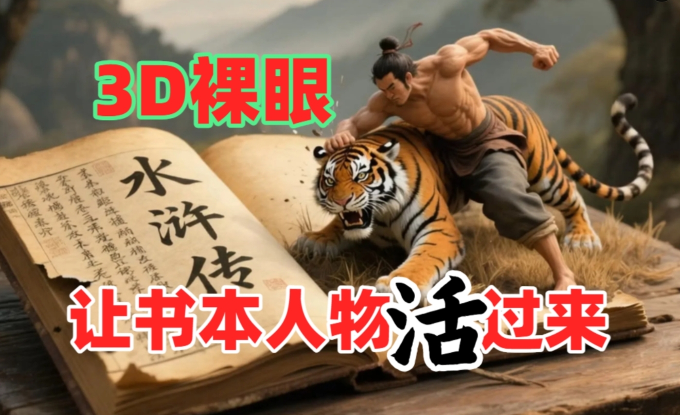 书本人物裸眼3D视频，一条视频收益过千，保姆级教程安创网-网创项目资源站-副业项目-创业项目-搞钱项目安创网