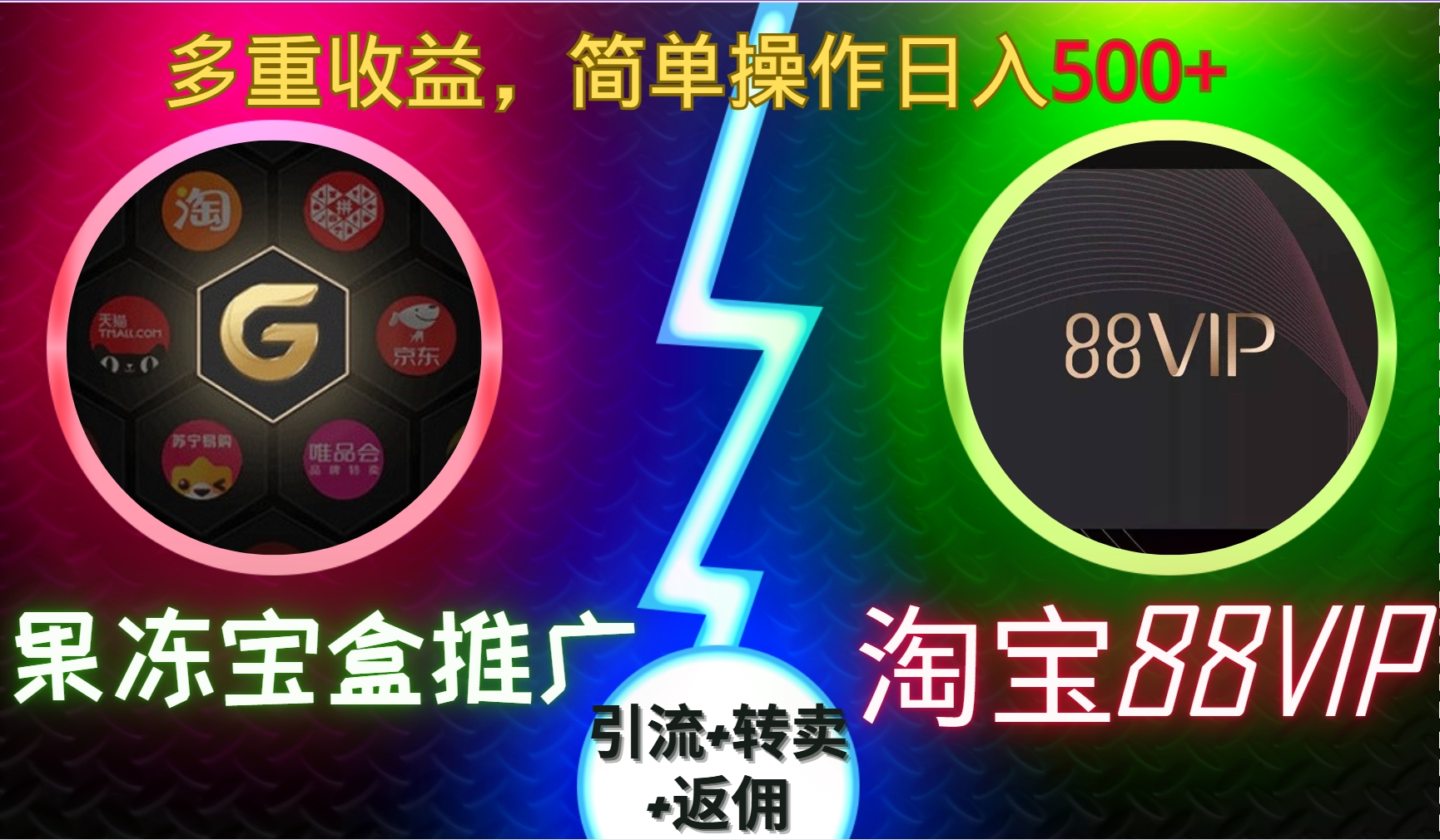 果冻宝盒推广88VIP，引流+转卖+返佣，多重收益，简单操作日入500+安创网-网创项目资源站-副业项目-创业项目-搞钱项目安创网