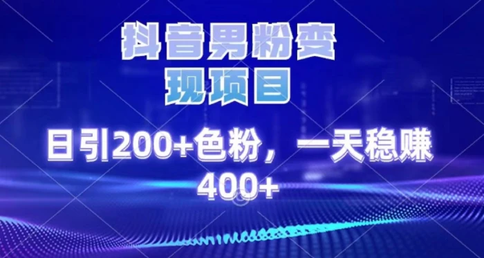 2025最新男粉项目 日引200 轻松月入2w+安创网-网创项目资源站-副业项目-创业项目-搞钱项目安创网