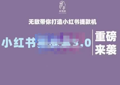 谢无敌·小红书实战营3.0，无敌带你打造小红书提款机 价值7999元安创网-网创项目资源站-副业项目-创业项目-搞钱项目安创网