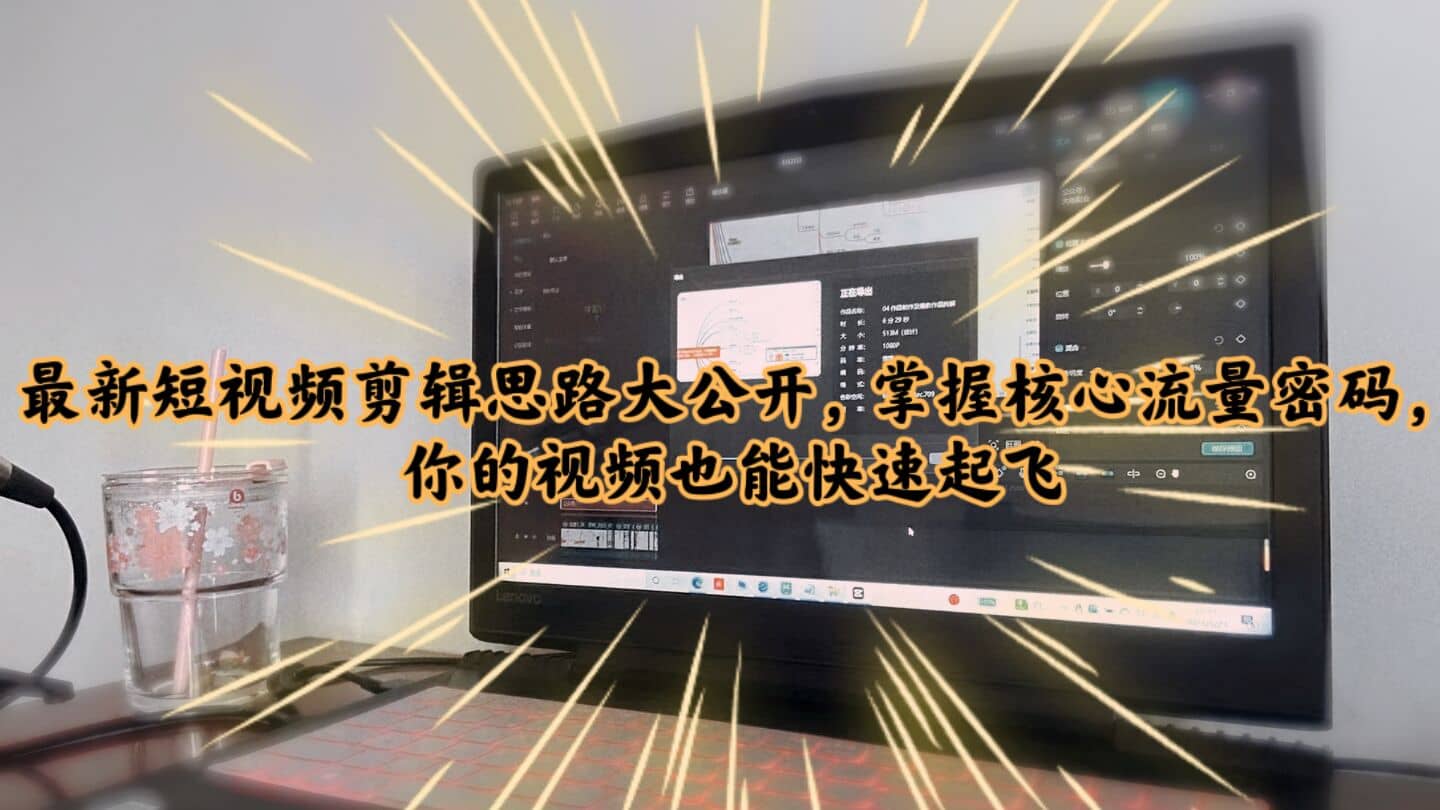 最新短视频剪辑思路大公开，掌握核心流量密码，你的视频也能快速起飞安创网-网创项目资源站-副业项目-创业项目-搞钱项目安创网