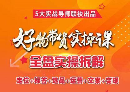 抖音好物带货实操课，全盘拆解抖音好物带货号全套流程打法安创网-网创项目资源站-副业项目-创业项目-搞钱项目安创网