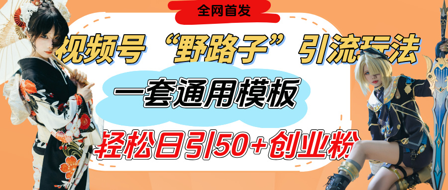 视频号“野路子”玩法，评论区疯狂截流，一套模板单日单号引流50+创业粉安创网-网创项目资源站-副业项目-创业项目-搞钱项目安创网