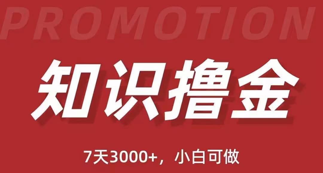 抖音知识撸金项目：执行力强当天见收益(教程+资料)安创网-网创项目资源站-副业项目-创业项目-搞钱项目安创网