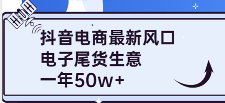 抖音电商最新风口，利用信息差做电子尾货生意，一年50w+（7节课+货源渠道)安创网-网创项目资源站-副业项目-创业项目-搞钱项目安创网