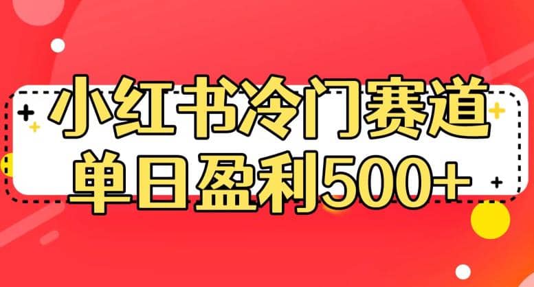 小红书冷门赛道，单日盈利500+【揭秘】安创网-网创项目资源站-副业项目-创业项目-搞钱项目安创网
