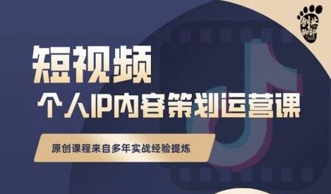 抖音短视频个人ip内容策划实操课，真正做到普通人也能实行落地安创网-网创项目资源站-副业项目-创业项目-搞钱项目安创网