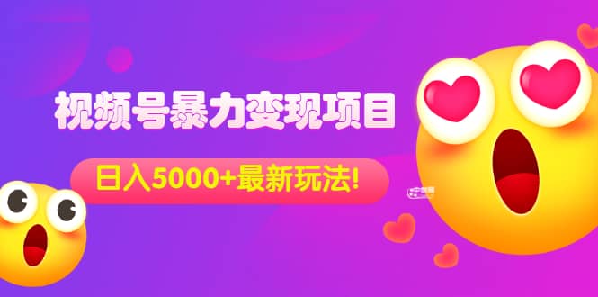 外面收费699的视频号暴力变现项目，日入5000+，简单易操作当天见效果安创网-网创项目资源站-副业项目-创业项目-搞钱项目安创网