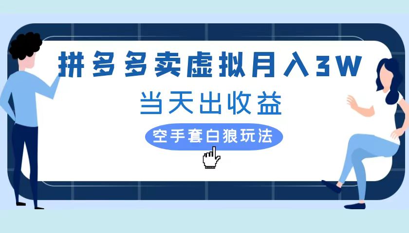 拼多多虚拟项目，单人月入3W+，实操落地项目安创网-网创项目资源站-副业项目-创业项目-搞钱项目安创网