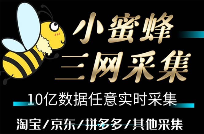 小蜜蜂三网采集，全新采集客源京东拼多多淘宝客户一键导出安创网-网创项目资源站-副业项目-创业项目-搞钱项目安创网