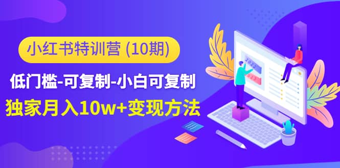 小红书特训营（第10期）低门槛-可复制-小白可复制安创网-网创项目资源站-副业项目-创业项目-搞钱项目安创网