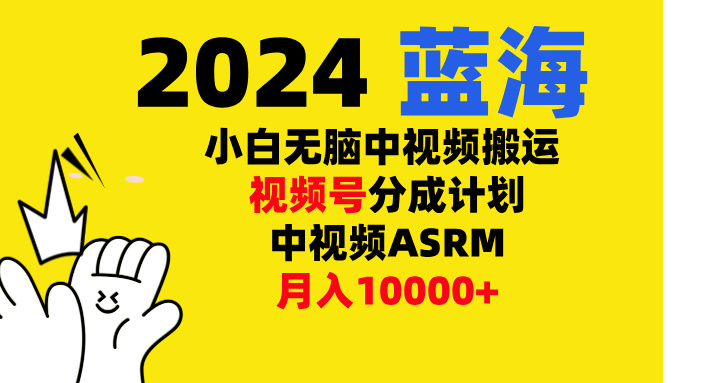 小白无脑复制-中视频视频号-分成计中视频ASRM安创网-网创项目资源站-副业项目-创业项目-搞钱项目安创网