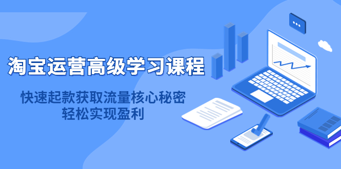 淘宝运营高级学习课程：快速获取流量核心秘密，轻松实现盈利！安创网-网创项目资源站-副业项目-创业项目-搞钱项目安创网
