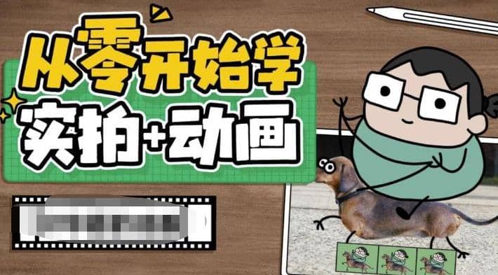 从零开始学实拍加动画，实拍加动画创意教程（49节视频课）安创网-网创项目资源站-副业项目-创业项目-搞钱项目安创网
