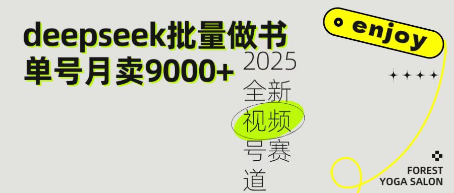 2025最新视频号项目 如何用Deepseek快速批量制作书单号 日入1000＋安创网-网创项目资源站-副业项目-创业项目-搞钱项目安创网