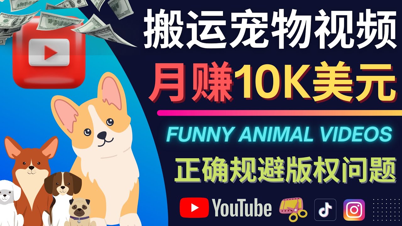搬运TIKTOK视频到YouTube，并进行二次创作，月赚1万美元以上安创网-网创项目资源站-副业项目-创业项目-搞钱项目安创网