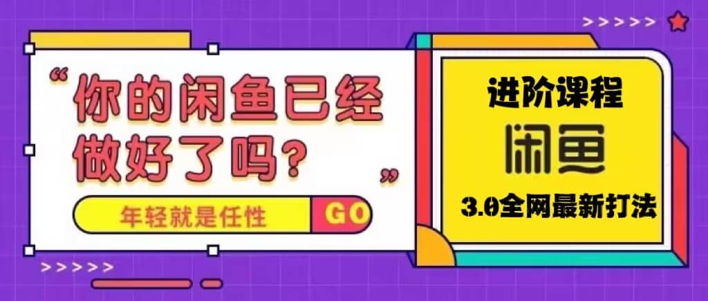 火爆全网的咸鱼玩法进阶课程，咸鱼进阶课程安创网-网创项目资源站-副业项目-创业项目-搞钱项目安创网