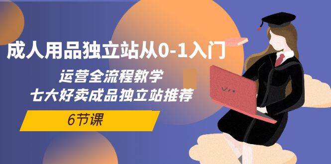 成人用品独立站从0-1入门，运营全流程教学，七大好卖成品独立站推荐-6节课安创网-网创项目资源站-副业项目-创业项目-搞钱项目安创网