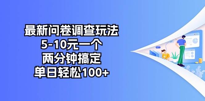 最新问卷调查玩法，5-10元一个，两分钟搞定，单日轻松100+安创网-网创项目资源站-副业项目-创业项目-搞钱项目安创网