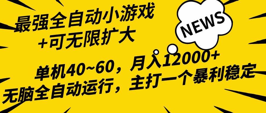 2024最新全网独家小游戏全自动，单机40~60,稳定躺赚，小白都能月入过万安创网-网创项目资源站-副业项目-创业项目-搞钱项目安创网
