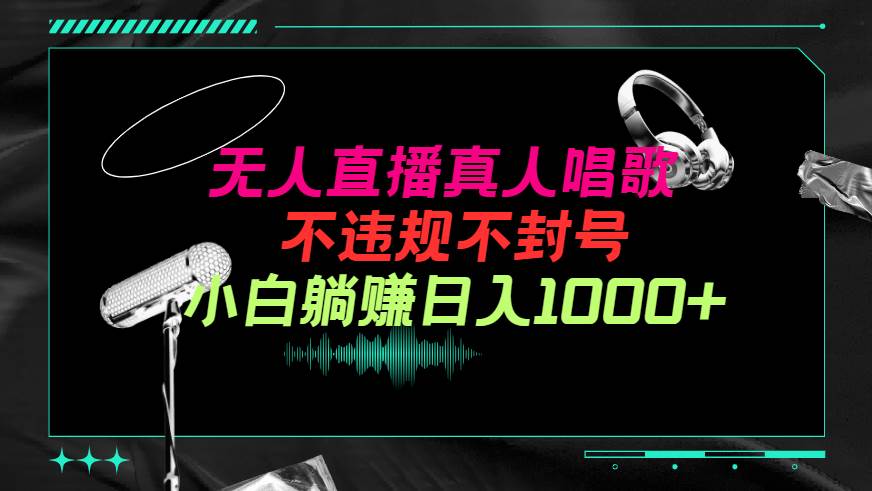 抖音24小时无人直播音乐，不违规，不封号纯撸音浪，小白实操当天日入1000+安创网-网创项目资源站-副业项目-创业项目-搞钱项目安创网