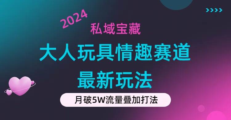 私域宝藏：大人玩具情趣赛道合规新玩法，零投入，私域超高流量成单率高安创网-网创项目资源站-副业项目-创业项目-搞钱项目安创网