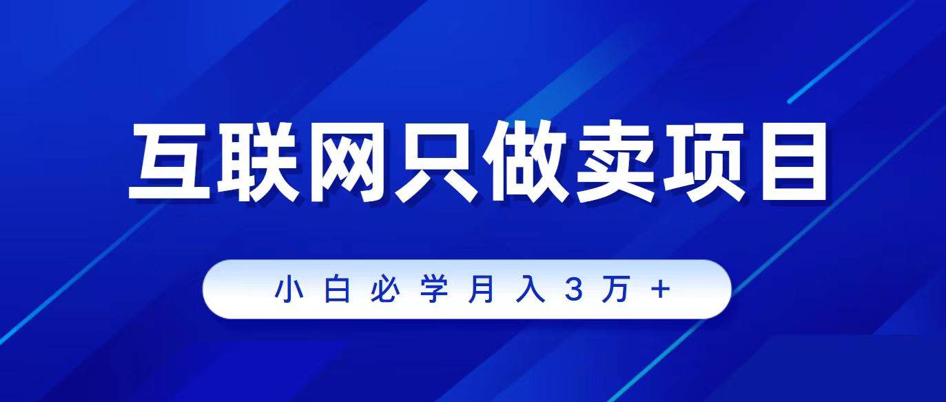 互联网的尽头就是卖项目，被割过韭菜的兄弟们必看！轻松月入三万以上！安创网-网创项目资源站-副业项目-创业项目-搞钱项目安创网