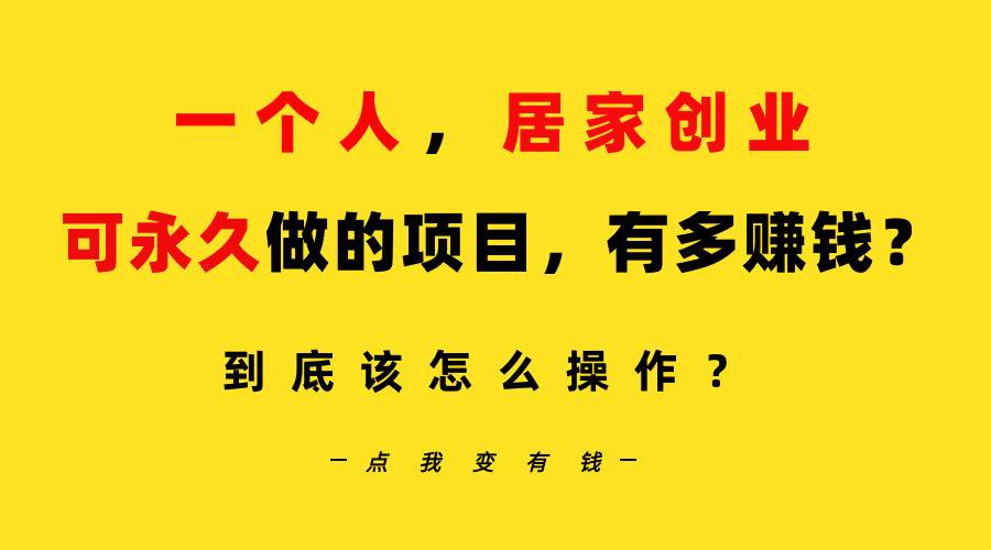 一个人，居家创业：B站每天10分钟，单账号日引创业粉100+，月稳定变现5W…安创网-网创项目资源站-副业项目-创业项目-搞钱项目安创网