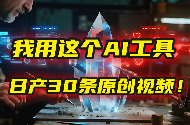 别再真人出镜了！我用这个AI工具，1张照片就能日产30条原创视频！安创网-网创项目资源站-副业项目-创业项目-搞钱项目安创网